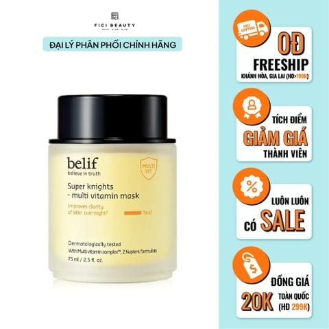 Mặt Nạ Ngủ Dưỡng Sáng Da Belif Super Knight Multi Vitamin Mask 75ml