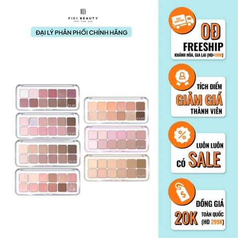 Bảng Phấn Mắt 12 Ô Clio Pro Eye Palette Air 7.2g