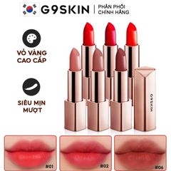 Son Thỏi Lì Chất Siêu Mịn, Vỏ Vàng Cao Cấp G9Skin First V-Fit Lipstick