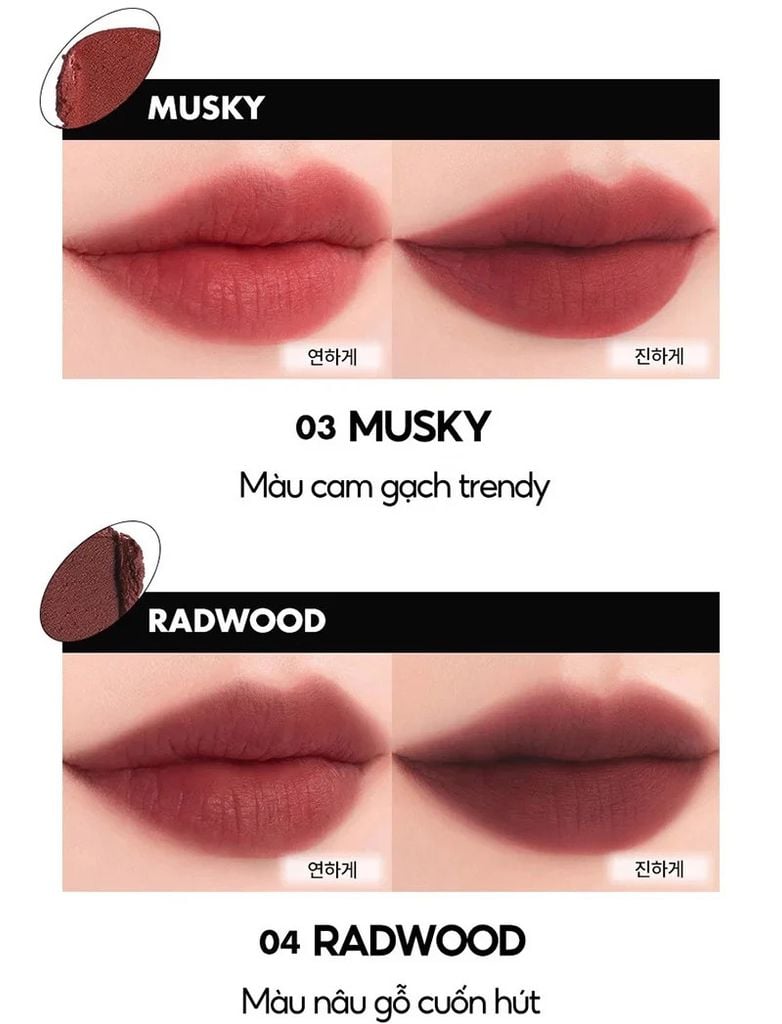 Son Kem Lì Romand Blur Fudge Tint 5g