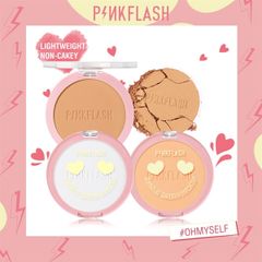 Phấn Nền Kiềm Dầu Dạng Nén PINKFLASH Lasting Matte Pressed Powder PF-F08 5.8g
