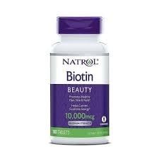 Viên Uống Chống Rụng, Hỗ Trợ Mọc Tóc & Giúp Móng Chắc Khỏe Natrol Biotin Beauty 10,000mcg - 100 viên