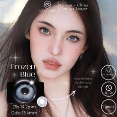 Lens Thời trang DOUYIN (cặp) - FROZEN BLUE 0-3 độ