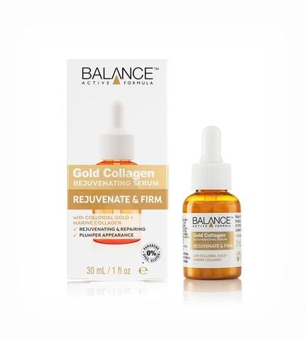 Tinh Chất Dưỡng Da Căng Bóng, Ngừa Lão Hóa Balance Active Formula Gold+ Marine Collagen Rejuvenating Serum 30ml