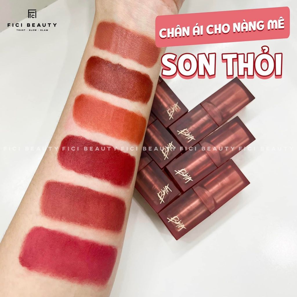 Son Thỏi Lì, Mịn Mượt Nhẹ Môi Bbia Last Powder Lipstick