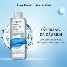 Nước Tẩy Trang Dành Cho Da Dầu Compliment Micellar Water Active 400ml