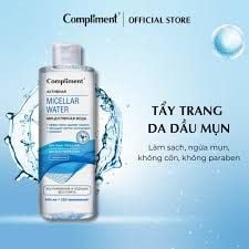 Nước Tẩy Trang Dành Cho Da Dầu Compliment Micellar Water Active 400ml