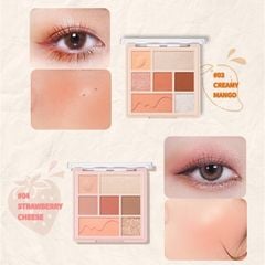 Bảng phấn mắt má và phấn má hồng bắt sáng Focallure 7 màu mềm lung linh 90g FA-192 #03