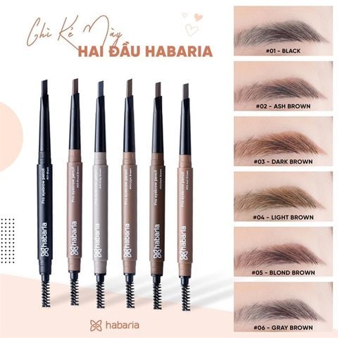 Chì Kẻ Chân Mày 2 Đầu Habaria
