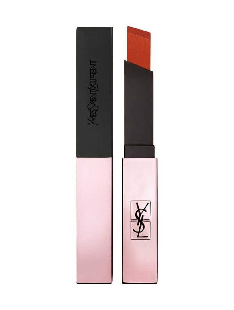 Son Thỏi YSL The Slim Glow Matte - 211 Transgressive Cacao (tone đỏ gạch)