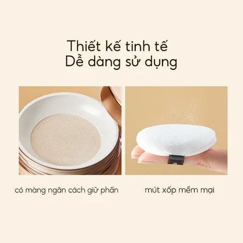 Phấn Phủ Dạng Bột Kiềm Dầu PERFECT DIARY Nắp Vàng 7g