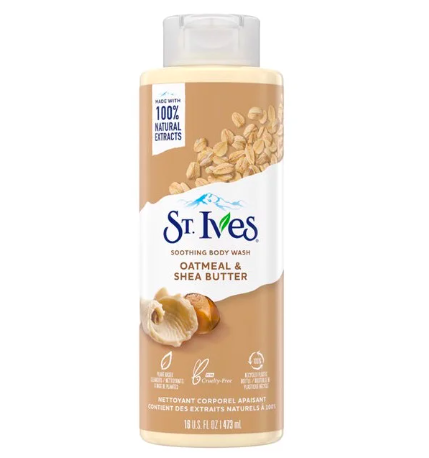 Sữa Tắm Chiết Xuất Yến Mạch & Bơ Hạt Mỡ Dưỡng Ẩm Cho Da St.IVES Oatmeal & Shea Butter Soothing Body Wash