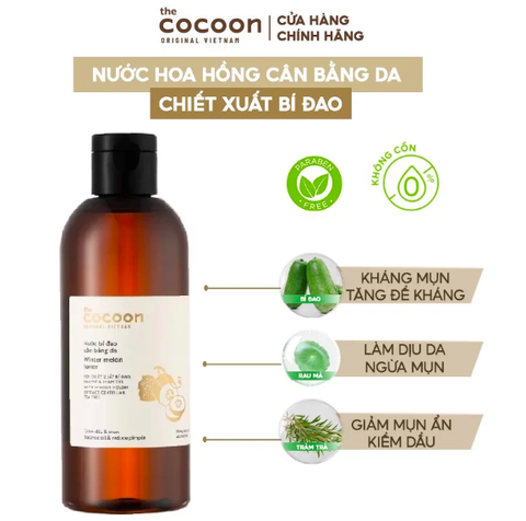 Nước Hoa Hồng Cân Bằng Da Chiết Xuất Bí Đao The Cocoon Winter Melon Toner 310ml