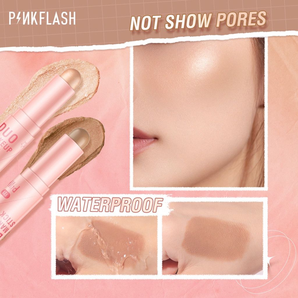 Thỏi Kem Bắt Sáng PINKFLASH 3D Hai Đầu Tiện Lợi 30G - F21 30g