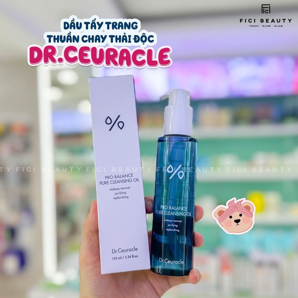 Dầu Tẩy Trang Thuần Chay Thải Độc & Cân Bằng Da Dr.Ceuracle Pro Balance Cleansing Oil 155ml