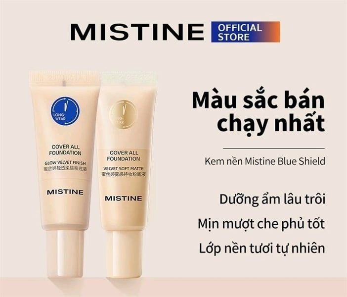 Kem Nền Mistine Cover All Silky Natural Finish 5g
