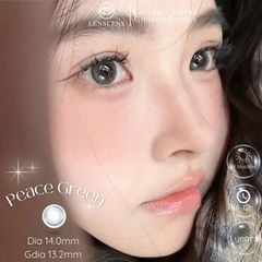 Lens Thời Trang DOUYIN (Cặp) - PEACE GREEN 0-3 độ