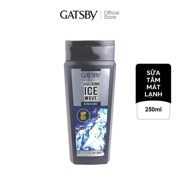 Sữa Tắm Hương Nước Hoa GATSBY Shocking Ice Wave Refresh Burst Body Wash 250ml