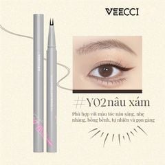 Bút phẩy mi kẻ mắt 2 đầu linh hoạt tinh tế tự nhiên VEECCI