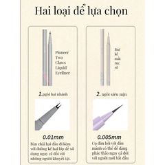 Bút phẩy mi kẻ mắt 2 đầu linh hoạt tinh tế tự nhiên VEECCI
