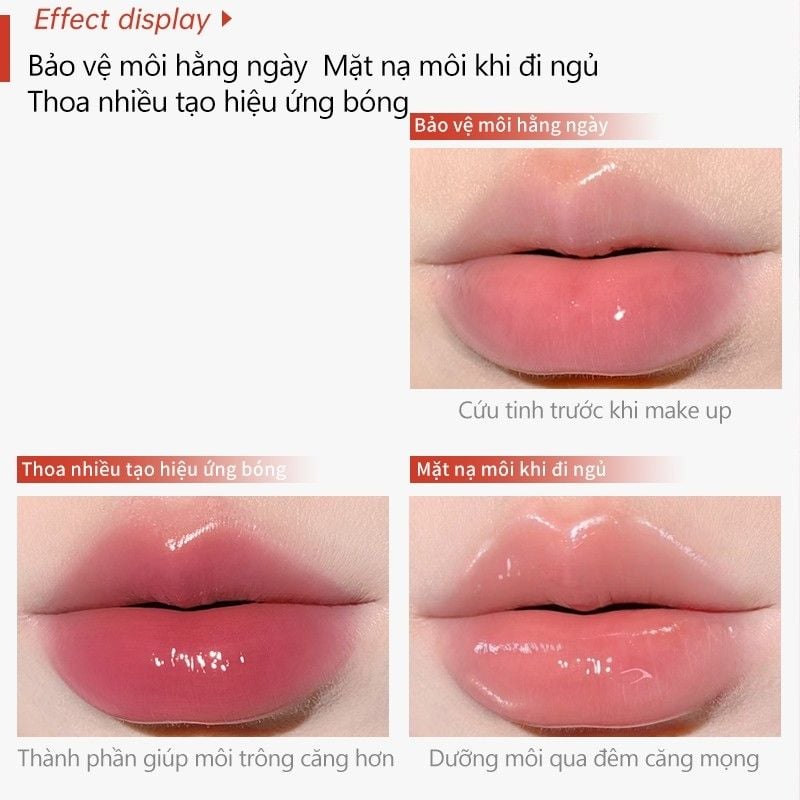 Son Mooekiss Serum Dưỡng Không Dính Cốc Hiệu ứng Tráng Gương Hai đầu đa Năng 3ml+3ml