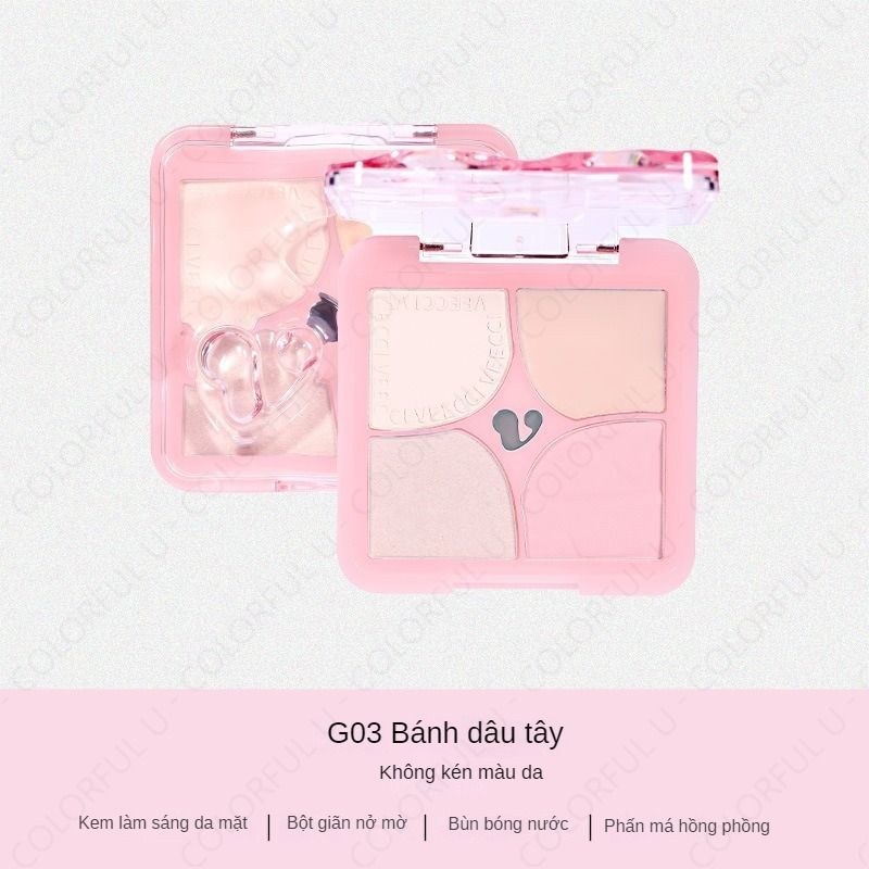 Phấn Bắt Sáng Highlight 3 ô VEECCI 7.5g