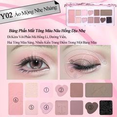 Bảng Phấn Mắt 12 Ô Bảng Phấn Mắt Hồng Nhũ Veecci