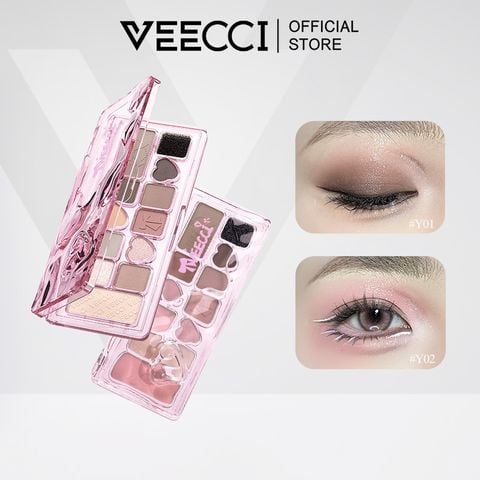 Bảng Phấn Mắt 12 Ô Bảng Phấn Mắt Hồng Nhũ Veecci