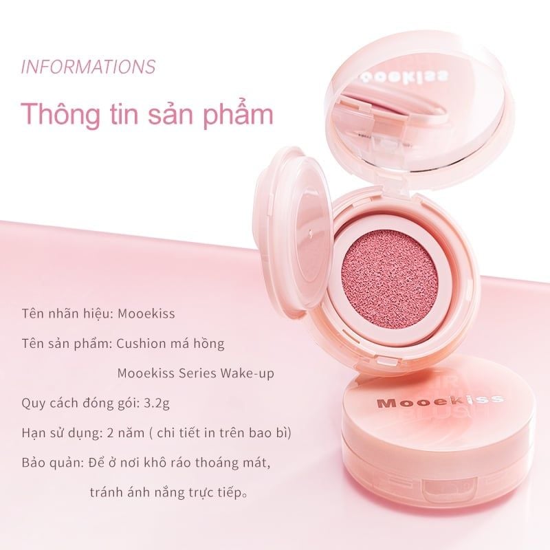 Má Hồng Dạng Kem Mooekiss Air Cushion Blush Matte