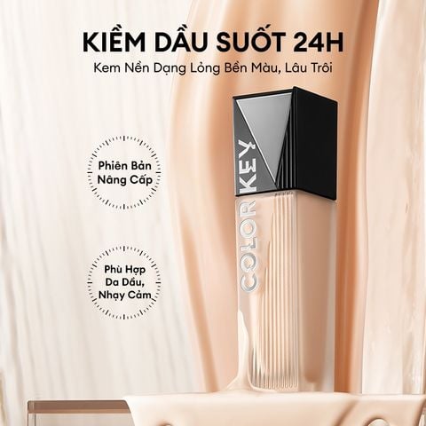 Kem Nền Dạng Lỏng Lâu Trôi, Mỏng Nhẹ Colorkey Matte Flawless Liquid Foundation 30g