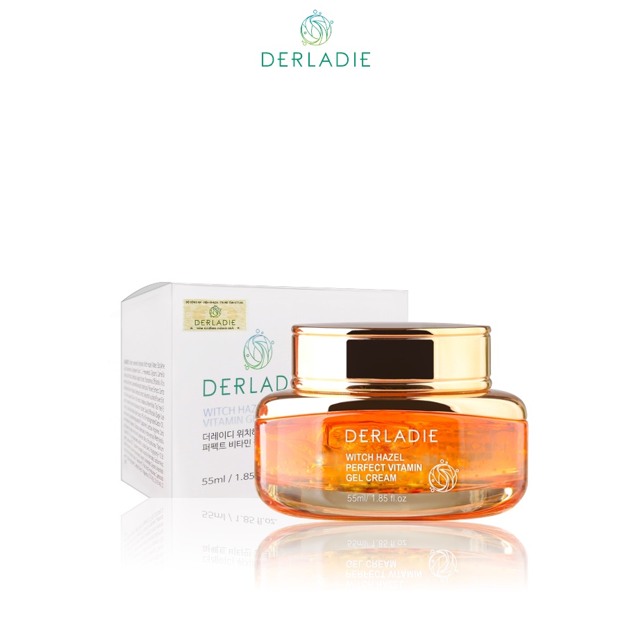 Gel Cấp Ẩm Chăm Sóc Da Mụn, Hỗ Trợ Mờ Thâm, Sẹo Derladie Witch Hazel Perfect Vitamin Gel Cream 55g