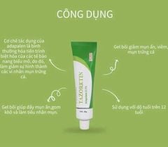 Gel Trị Mụn Ẩn, Mụn Trứng Cá Tazoretin Adapalene 0.1%