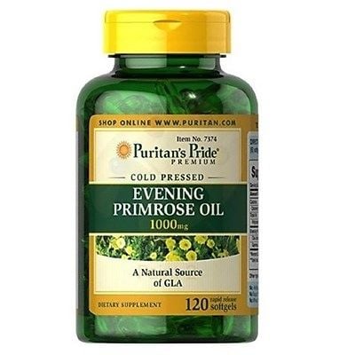 Viên Uống Cân Bằng Nội Tiết Tố Nữ Tinh Dầu Hoa Anh Thảo Puritan's Pride Evening Primrose Oil 1000mg - 120 viên
