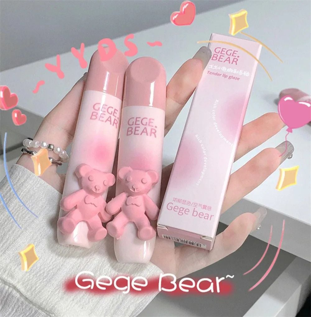 NĐT - Son Kem Nhung Lì Gấu Hồng GEGE BEAR