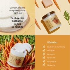Bông Dưỡng Cấp Ẩm Chiết Xuất Cà Rốt Làm Dịu Mát Làn Da Carrot Carotene Calming Water Pad 250g (60 miếng)