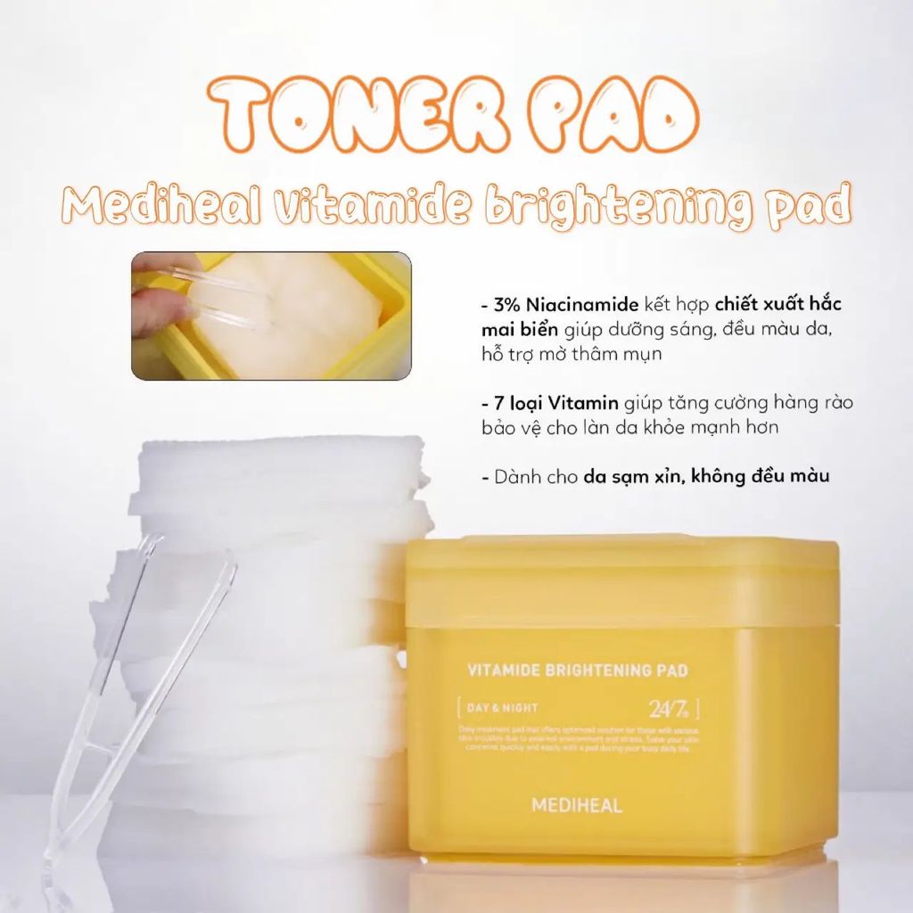 Toner Pad Mediheal 100 Miếng