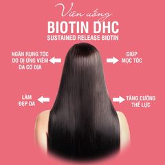 Viên Uống Ngăn Rụng Tóc DHC Sustained Release Biotin 30 viên-30 ngày