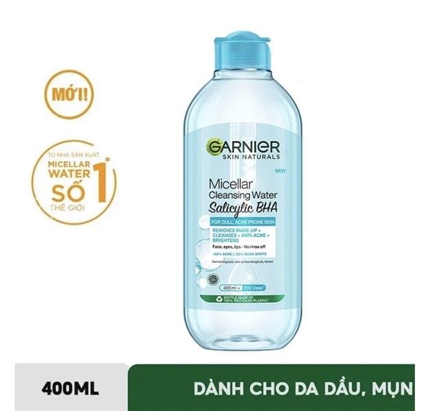 Nước Tẩy Trang Làm Sạch Sâu Garnier Micellar Cleansing Water