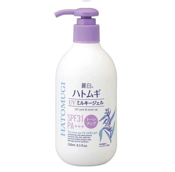 Sữa Dưỡng Thể Nâng Tông Da, Chống Nắng Hatomugi UV Care & Tone Up SPF31/PA+++ 400ml