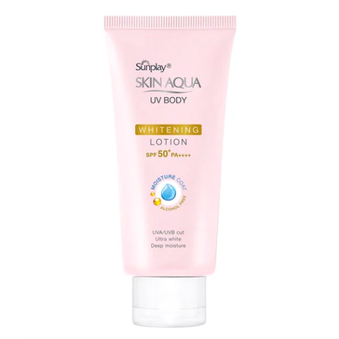 Kem Chống Nắng Dưỡng Thể Trắng Mịn Sunplay Skin Aqua UV Body Whitening Lotion SPF50+/PA++++ 150g - Dưỡng Ẩm Trắng Mịn