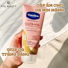 Sữa Dưỡng Thể Trắng Sáng Đều Màu Da Ban Đêm Vaseline Healthy Bright Gluta-Hya Serum Burst Lotion 300ml