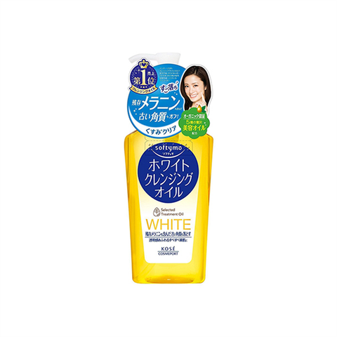 Dầu Tẩy Trang Dưỡng Trắng Da Kose Softymo White Cleansing Oil 230ml