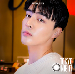 Kính Áp Tròng Màu Nâu Xám ANGEL EYES Cosmo - RUBY TOKYO NIGHT 14mm 0 độ