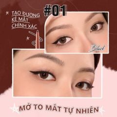 Chì Kẻ Mắt Chống Thấm Nước, Lâu Trôi PINKFLASH Pro Touch Pencil Eyeliner PF-E13 3g