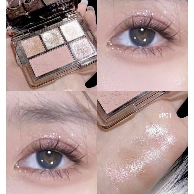 Bảng Phấn Mắt 5 Ô - VEECCI x Spongebob Eyeshadow Palette