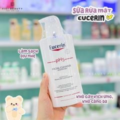 Sữa Rửa Mặt Làm Sạch Sâu Cho Da Nhạy Cảm Eucerin pH5 Facial Cleanser Sensitive Skin 400ml