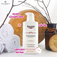 Sữa Rửa Mặt Làm Sạch Sâu Cho Da Nhạy Cảm Eucerin pH5 Facial Cleanser Sensitive Skin 400ml