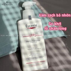 Sữa Rửa Mặt Làm Sạch Sâu Cho Da Nhạy Cảm Eucerin pH5 Facial Cleanser Sensitive Skin 400ml