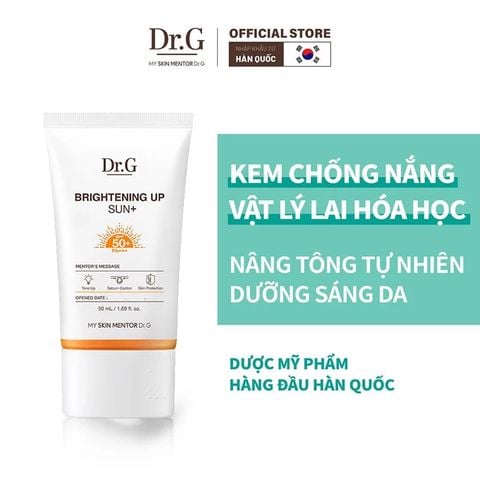 Kem Chống Nắng Dưỡng Sáng Da, Nâng Tông Tự Nhiên, Kiểm Soát Dầu Dr.G Brightening Up Sun+ SPF50+ PA+++