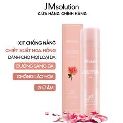 Xịt Chống Nắng Dưỡng Sáng Da Chiết Xuất Hoa Hồng Jmsolution Glow Luminous Flower Sun Spray 180ml